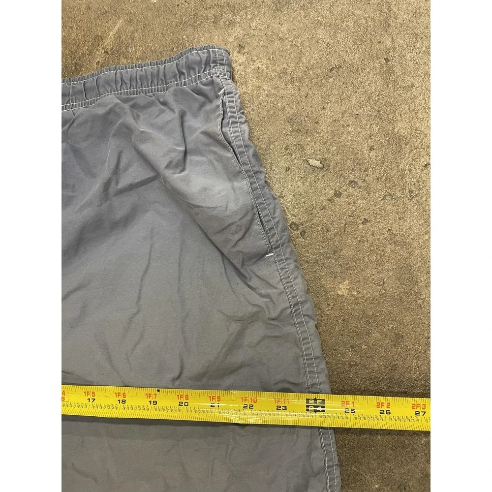 Old Navy Swim Trunks Mens Large Gray Cargo Pocket Mesh Liner Elastic Waist Beach